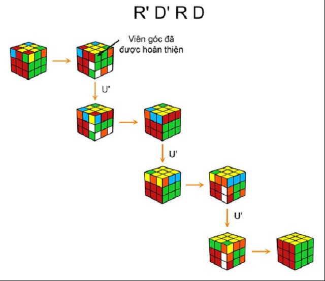 Cách giải Rubik 3x3 cơ bản và đơn giản nhất