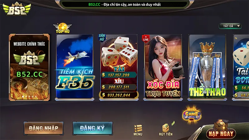 Cổng game B52 với trải nghiệm cá cược đỉnh caoB52 cá cược đỉnh cao và chương trình ưu đãi tặng tiền
