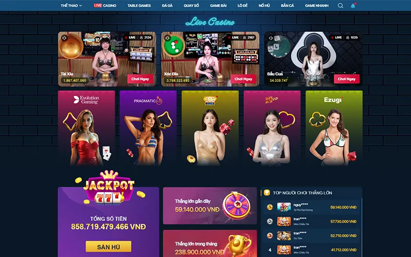 Giao diện casino trực tuyến sắc nét và chân thực tại LUCKY88Casino trực tuyến LUCKY88Giao diện casino trực tuyến sắc nét và chân thực tại LUCKY88 Casino trực tuyến LUCKY88