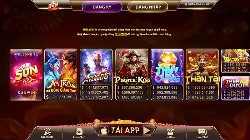 Khám phá các tựa slot game hấp dẫn tại SUNWINCác trò chơi slot game nổi bật tại SUNWIN với đồ họa ấn tượng