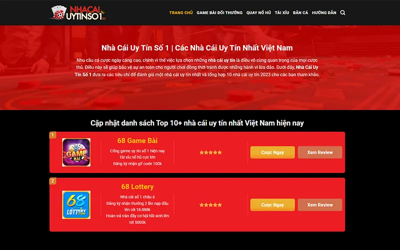 Một số bài viết của Đinh Hồng Vinh được nhiều người chơi đánh giá caoNội dung do tác giả Đinh Hồng Vinh xây dựng tại Nhacaiuytinso1
