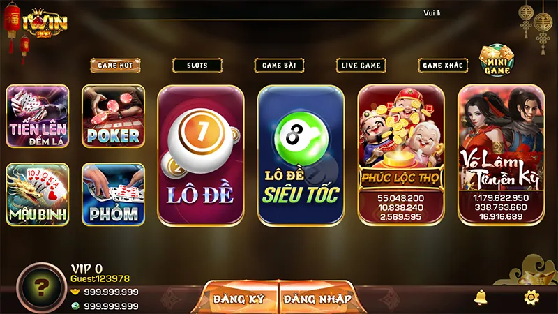Hệ sinh thái hơn 50 tựa game đa dạng trong nền tảng IWINAlt ảnh: Kho game IWIN đa dạng